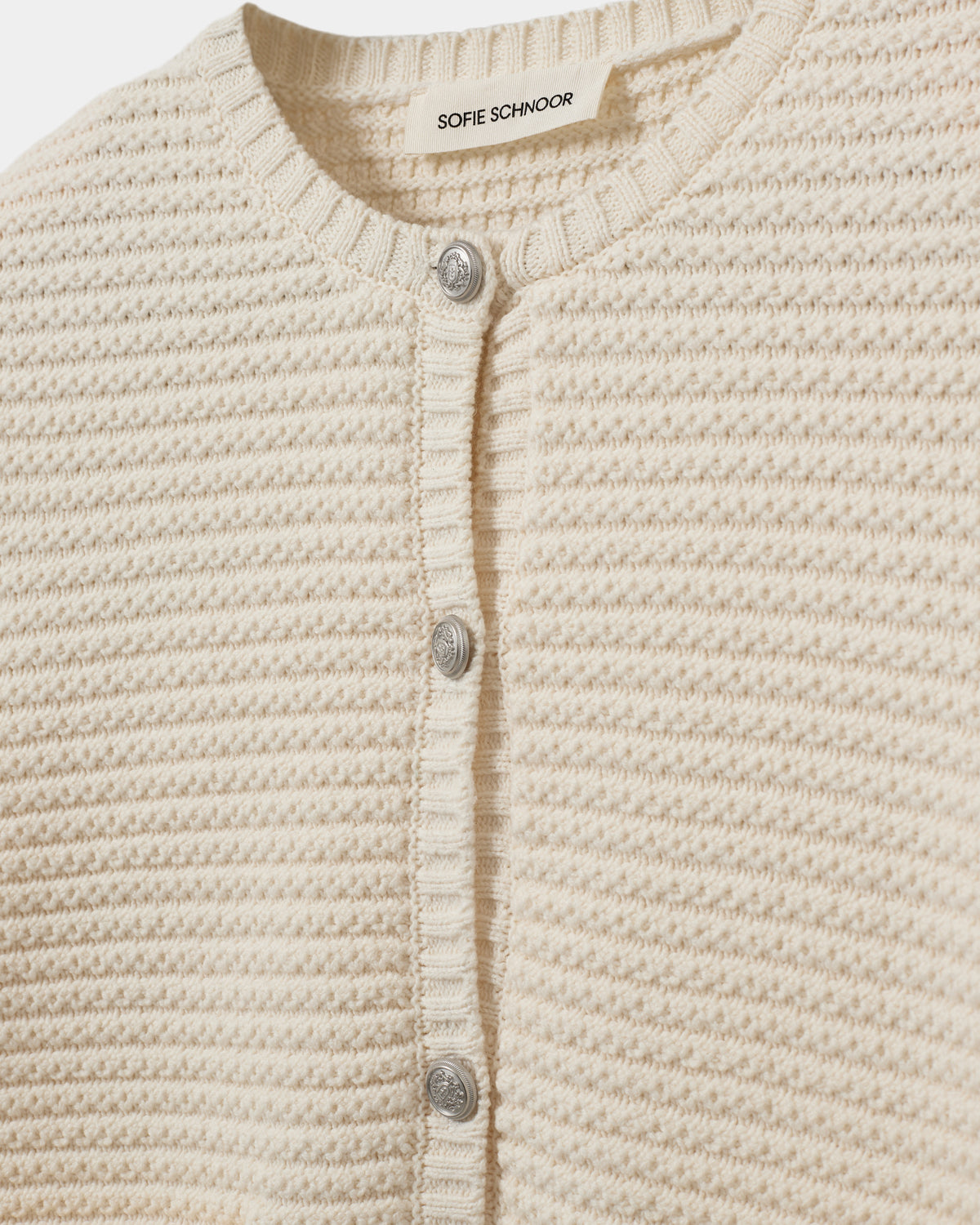 Sofie Schnoor WOMEN KYRASW STRIK CARDIGAN Cardigan 0101 Off white