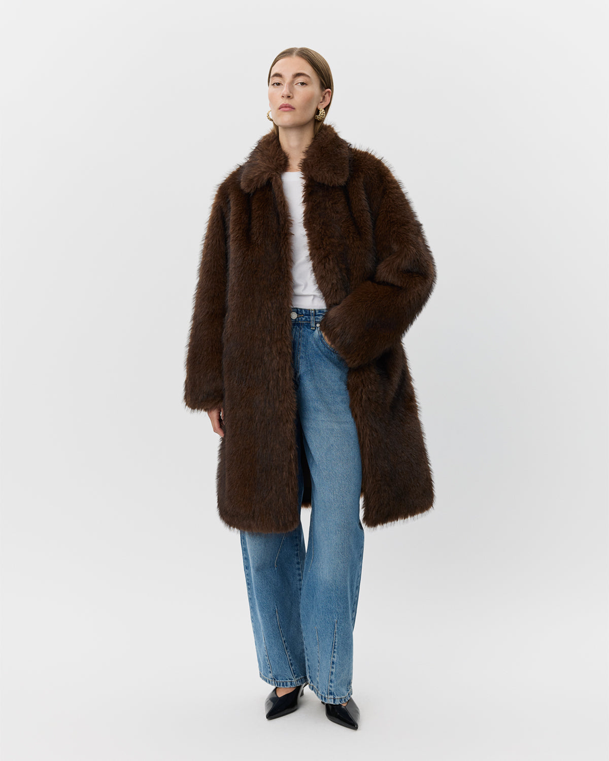 Sofie Schnoor WOMEN LIZZASW PELSFRAKKE Frakke 7052 Brown