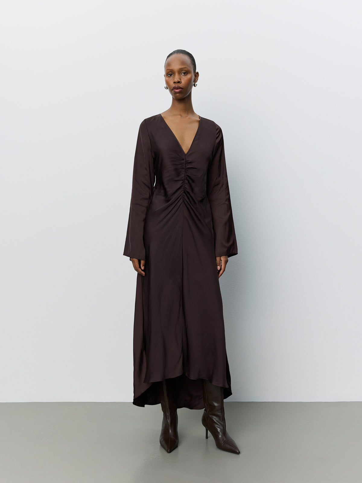 Sofie Schnoor WOMEN MALYSW ASYMMETRISK KJOLE Kjole 7168 Dark Plum
