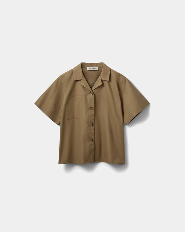 Sofie Schnoor WOMEN MAVIRASW KORTÆRMET SKJORTE Skjorte 7055 Light brown