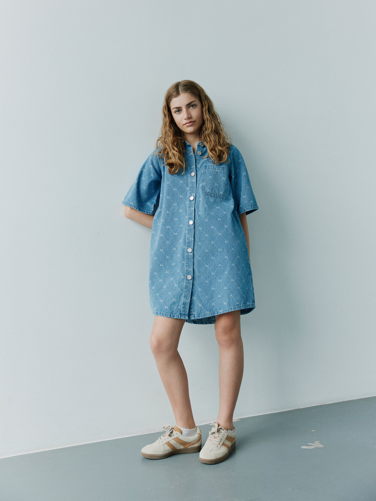 Sofie Schnoor YOUNG MAYASY KJOLE Kjole 5002 Denim blue