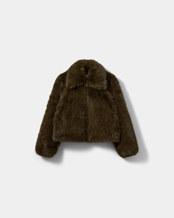 METASW FAUX-FUR-JACKE