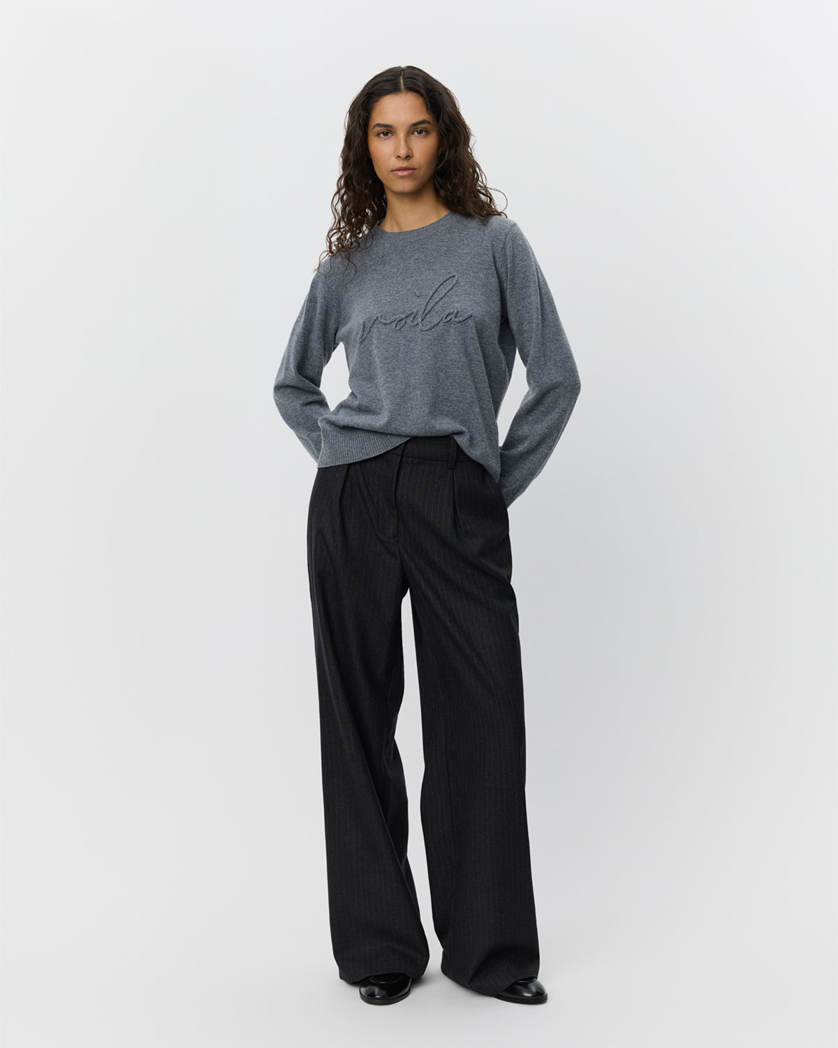 Sofie Schnoor WOMEN MINNIKSW SWEATER Sweater 8000 Grey Melange