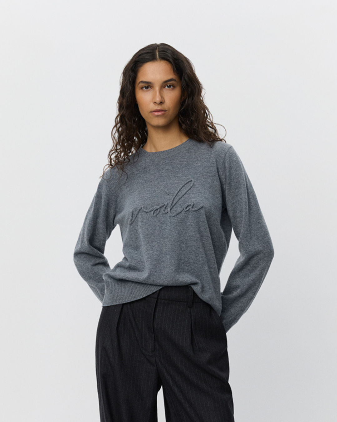 Sofie Schnoor WOMEN MINNIKSW SWEATER Sweater 8000 Grey Melange