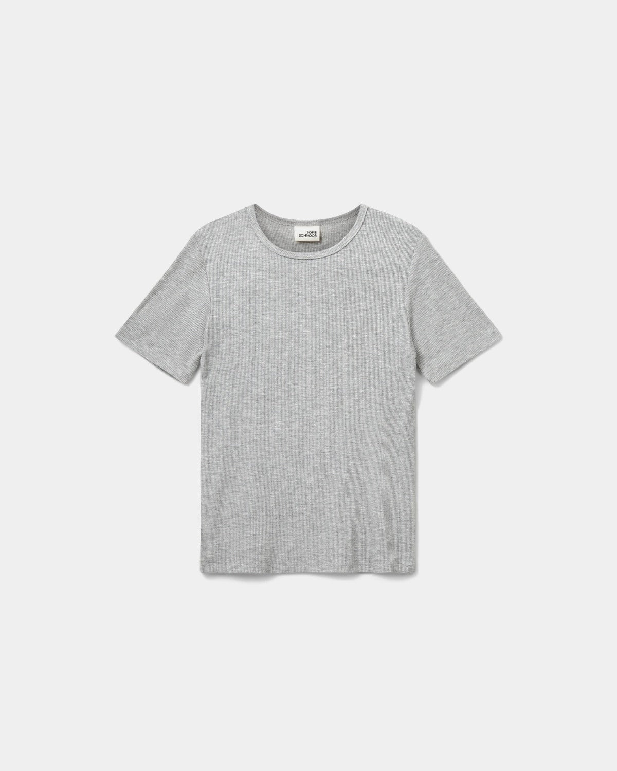Sofie Schnoor YOUNG NATALIASY RIB T-SHIRT T-shirt 8000 Grey mel