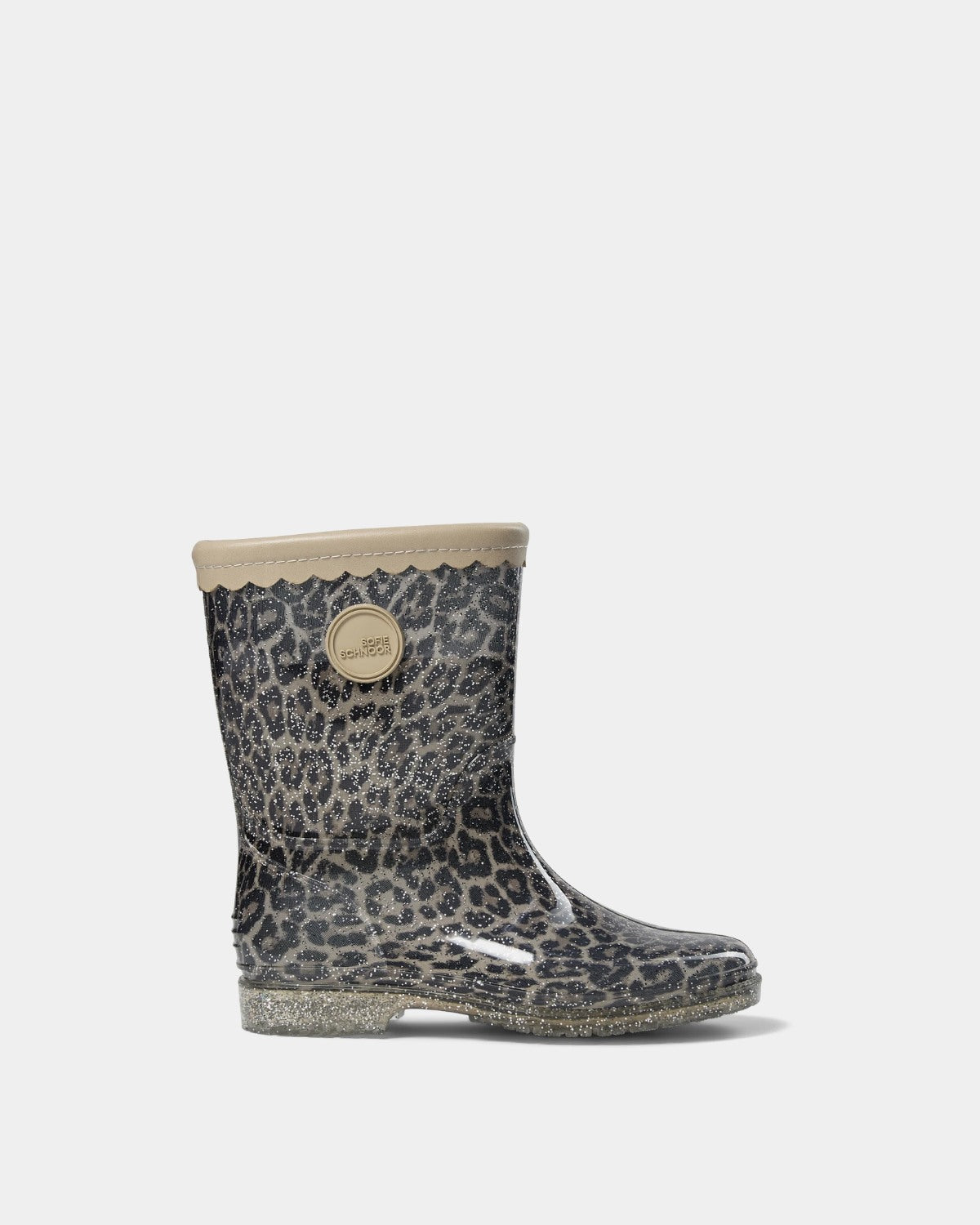 Sofie Schnoor KIDS NILLESK GUMMISTØVLE Gummistøvle 9137 AOP Beige Leopard
