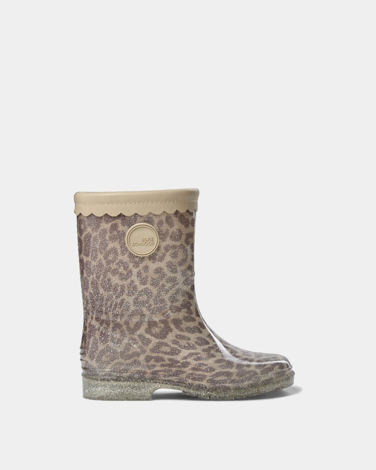 Sofie Schnoor KIDS NILLESK GUMMISTØVLE Gummistøvle 9137 AOP Beige Leopard