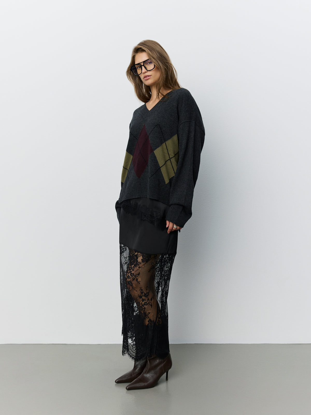 Sofie Schnoor WOMEN PALEASW STRIK SWEATER Strik 8008 Dark grey