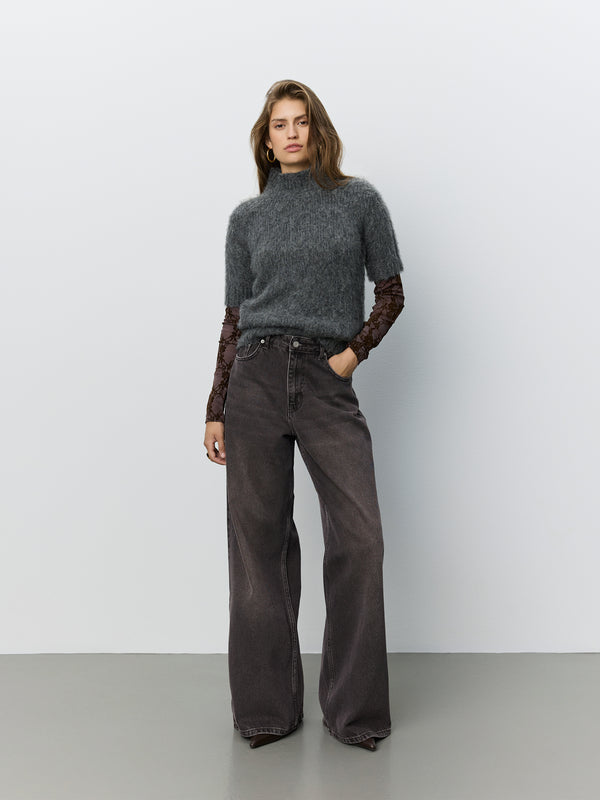 SAMINASW KURZARM-STRICKPULLOVER