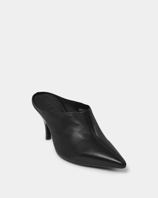 YUNASW MULE AUS LEDER